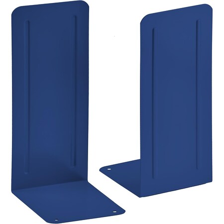 Acrimet Steel Metal Jumbo Bookends for Shelves, Heavy Duty, for Large books, Deep Blue, 2PK 294.7