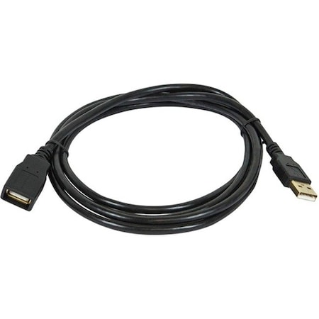 Monoprice USB 2.0 Extension Cable, 15 ft.L, Black 5435