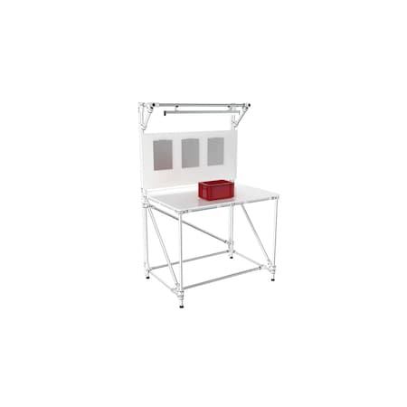 Trilogiq Workbench With Information Panel (Including Document Holders) And Led. 89-2
