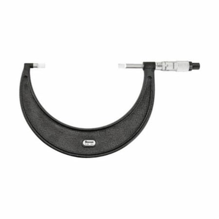 Light House Beauty 4 to 5 in. Mechanical Blade Type Micrometer with Steel Non-Rotating Spindle, Satin Chrome LI1610701