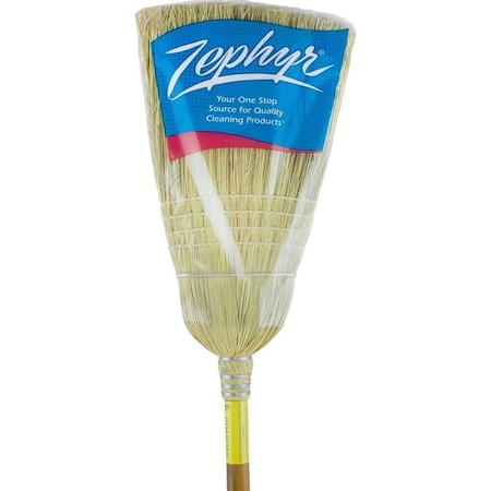 Chickasaw Zephyr Warehouse Broom, 34 Sweep Face, Natural Fiber Bristle, Amber 33036