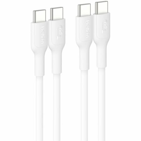 Belkin C - C CBL 60W 2.0, PCR, 1M, WHITE, 2PK CAB023FQ1MWH2PK