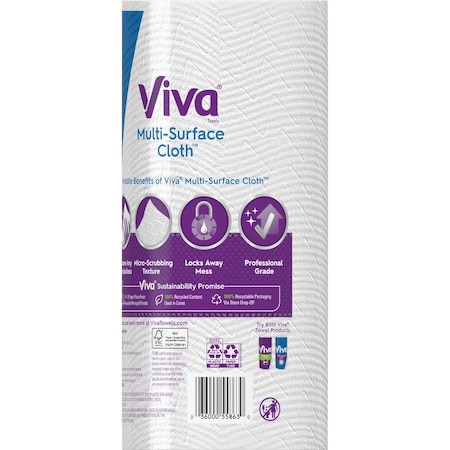 Viva Multi-Surface Cloth Paper Towel, 1 Double Roll 55863