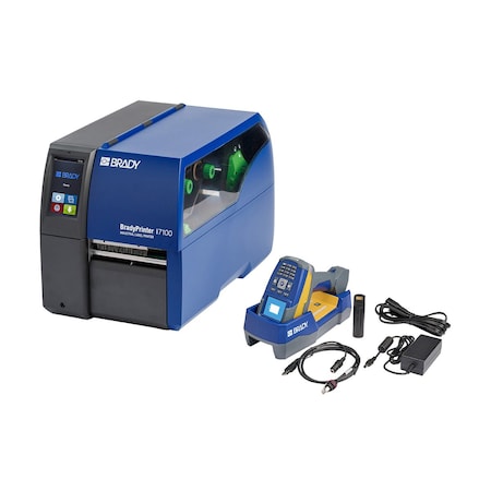 Brady BradyPrinter i7100 with V4500 Barcode Scanner and PWID Software Kit 300 DPI 177534