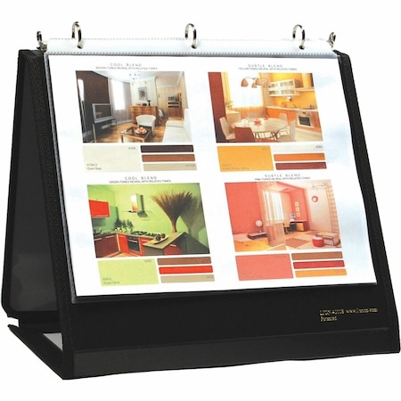 Lion InstaCover Round Ring Easel Binder, Black LIO40009BK