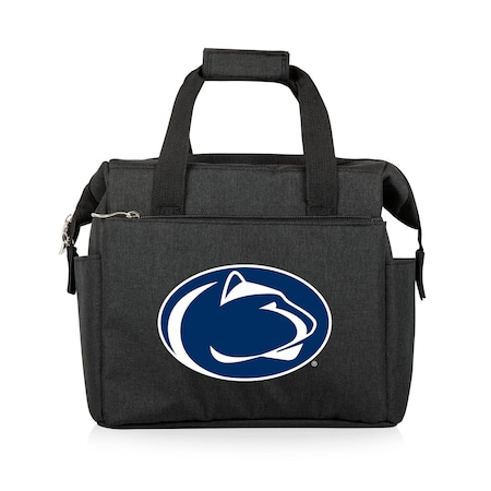 Picnic Time Family Of Brands NCAA Penn State Nittany Lions On The Go Lunch Bag Cooler - Soft Cooler Lunch Box, Black 510-00-179-494-0