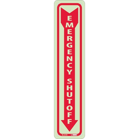 Nmc Emergency Shut Off Sign, GL181R GL181R