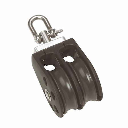 Barton Marine Barton Size 1 30mm Plain Bearing Pulley Block Double w/Swivel N01230