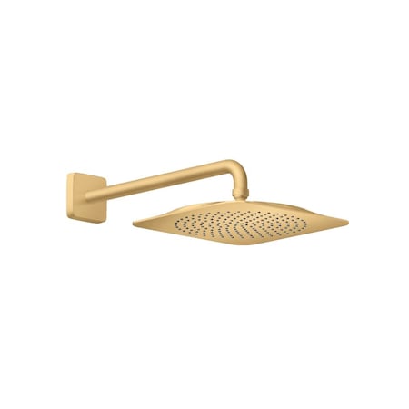 Axor Citterio C Showerhead 270 1- Jet with Showerarm Trim, 2.5 GPM in Brushed Gold Optic 28791251
