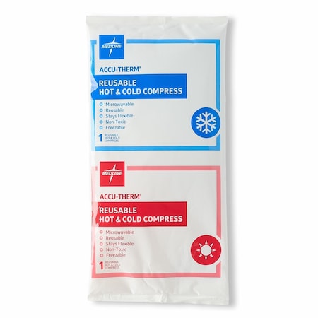 Medline Accu-Therm Reusable Hot/Cold Gel Pack, 5in x 10in, 16PK MDS138020