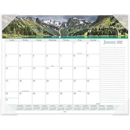 At-A-Glance Landscape Panoramic Desk Pad, 22 x 17, Landscapes, 2022 89802