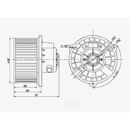 Global Parts Distributors Blower Motor 2311637