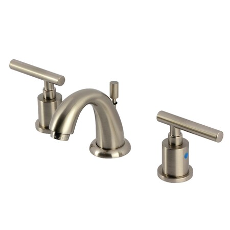 Kingston Brass Widespread Bathroom Faucet with Pop-Up Drain, Brushed Nickel KB8918CML