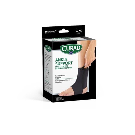 Medline CURAD Neoprene Open Heel Ankle Support, Seniors, Size L/XL CURSR27200LDH