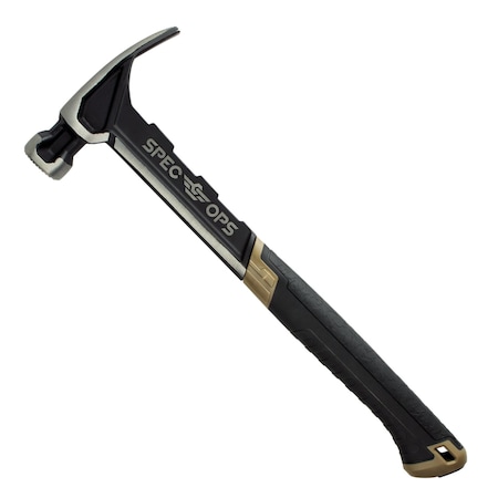Spec Ops Framing Hammer, 22 oz, Rip Claw, Milled Face, Shock-Absorbing Grip SPEC-M22CF