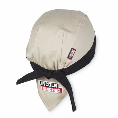 Lincoln Electric Weld. Bandana, FR , Khaki w/Black Headband K4824-ALL