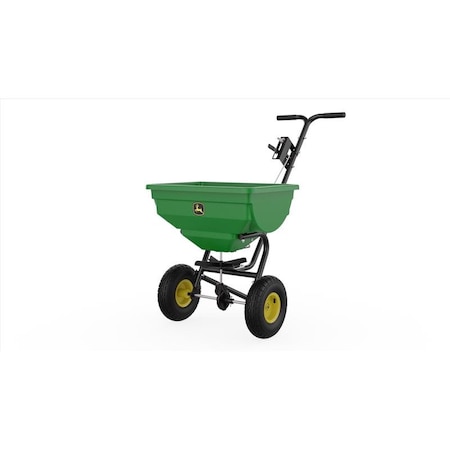 John Deere 10 ft. W Broadcast Push Lawn Spreader For Fertilizer/Ice Melt/Seed 85 lb 45-0532-JD