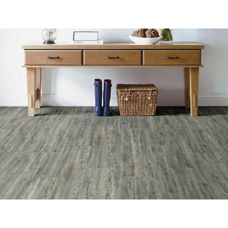 Shaw Floorte Pro Weathered Barnboard 7'' Wx48'' L Vinyl Rigid Core Floor Plank, 27.73 Sq. Ft./Case 2031V-00400