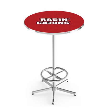 Holland Bar Stool Co 42" Chrome Louisiana-Lafayette Pub Table, 36" dia. Top L216C4236LA-Laf