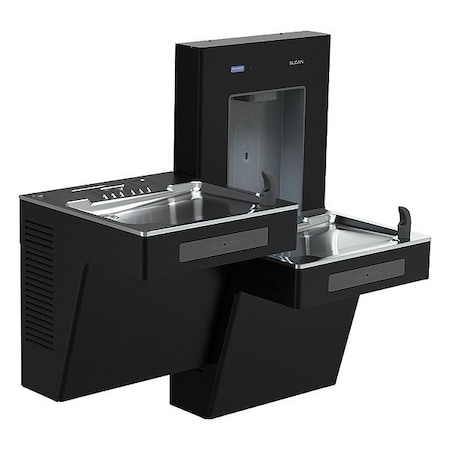 Sloan Fountain w/Bottle Filler, 39 5/8 in H DRS120-FIL-REF-BLK