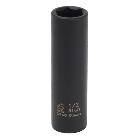 Sunex 3/8 in Drive 1/2 in Deep Impact Socket 316D