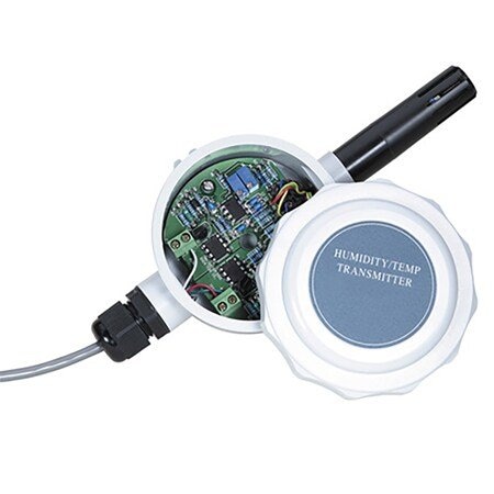 Omega Temperature and Humidity Transmitter: 0°C to 50°C, 2.75 in Probe, Wall Mount Mounting, 4 HX303AC
