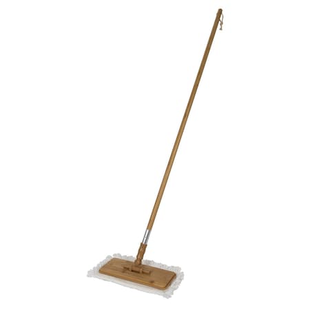 Harper Flat Dust Mop, 46.06 in. Bamboo Handle, Hook and Loop Pad 37501100
