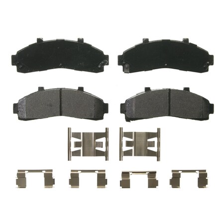 Wagner Brake QuickStop Front Disc Brake Pad Set Semi-Metallic,  ZX652