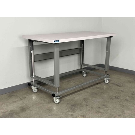 Stackbin Electric Workbenches, 60"W, 28-40"H, 1000lb P6036-4000-E-BG