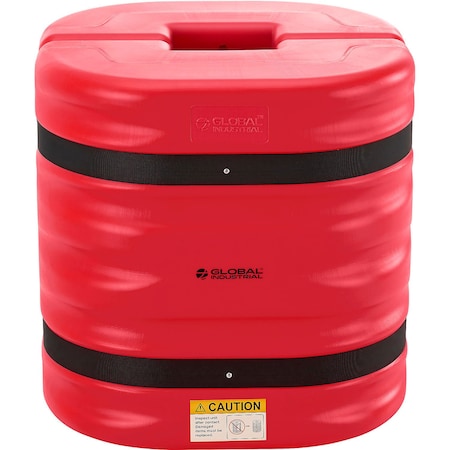 Global Industrial Column Protector, 6" Opening, 24" High, Red 670827RD