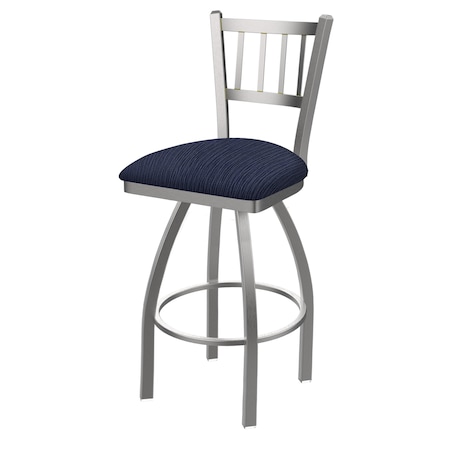 Holland Bar Stool Co 810 Contessa Stainless Steel 36in Swivel Bar Stool with Graph Anchor Seat 81036SS014