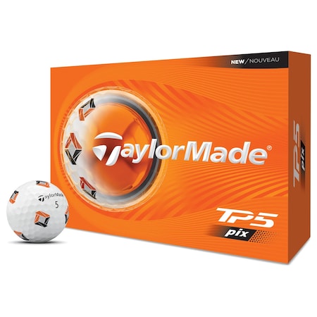 Taylormade TP5 Pix Golf Balls, 12PK 112410