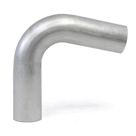 Hps Performance 2-3/4 in OD x 2-3/4 in CLR, 100 Degree Aluminum Elbow Tubing, Mill Finish AT100-275-CLR-275