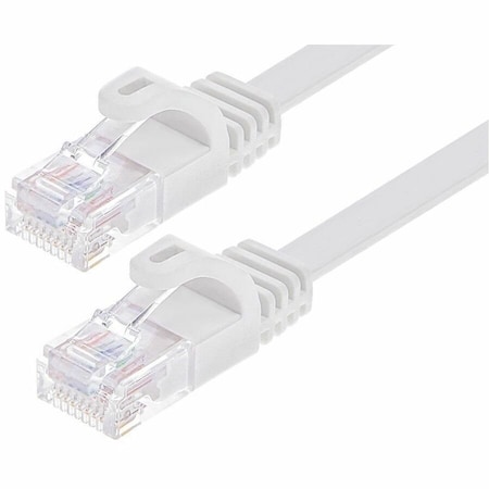 Monoprice CAT6 PATCH CABLE FLAT DESIGN_7FT WHITE 43077