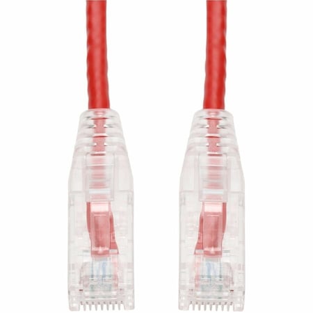 Add-On Addon 10Ft Rj-45 (Male) To Rj-45 (Male) Red Slim Cat6A Snagless Boot ADD-10FSLCAT6-RD