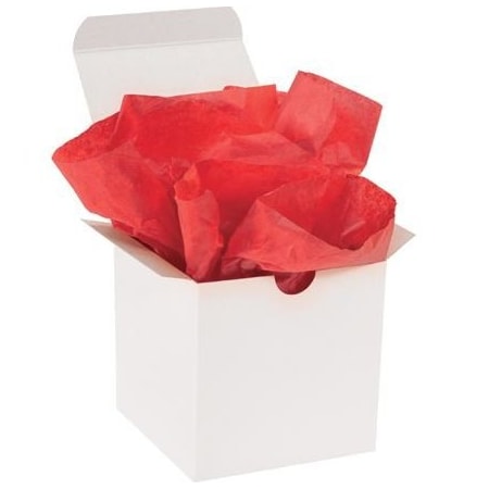 Bubblefast 480 20 x 30'' Mandarin Red Gift Grade Tissue Paper BFT2030V