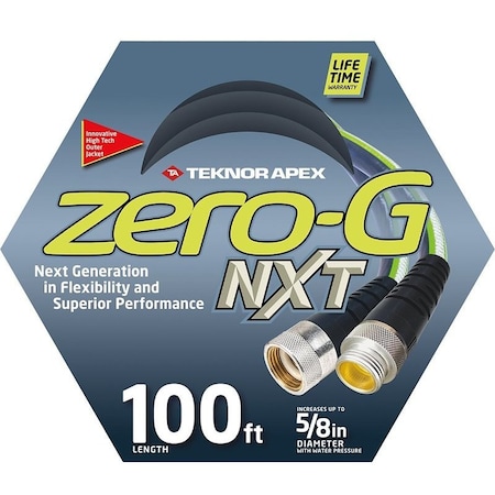 Neverkink Garden Hose, 5/8 in, 100 ft L, FNPT, Hybrid Polymer, Gray 5100-100