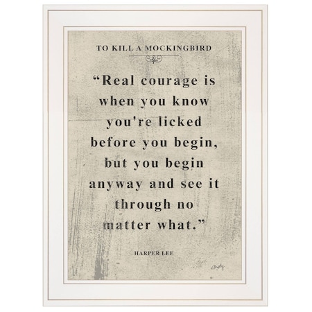 Homeroots Book Quote VI 1 White Framed Print Wall Art 405415