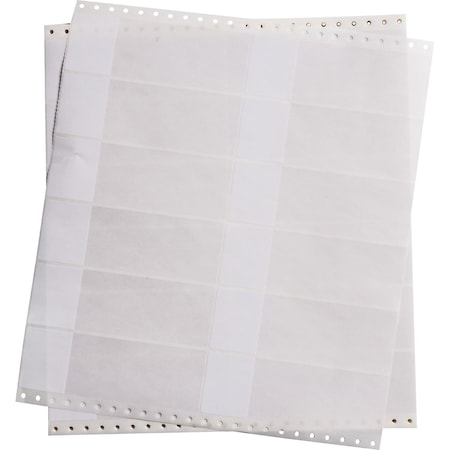 Brady DATAB Self-Laminating Vinyl Lbls 5.937 in H x 2 in W White, Clear 2500/PK, 2500PK DAT-9-292-2.5