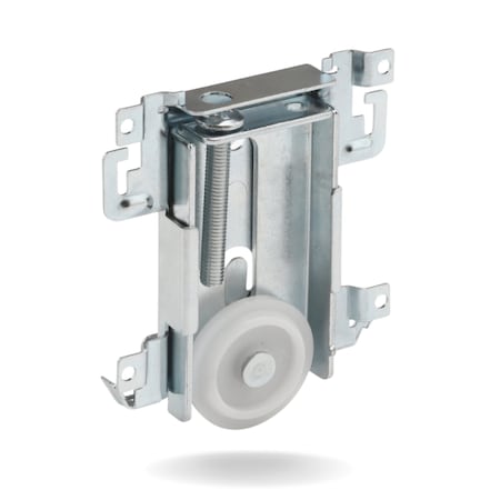 G.A.S. Hardware Steel-Framed Mirror Closet Doors Bottom Roller Assembly DR-11827