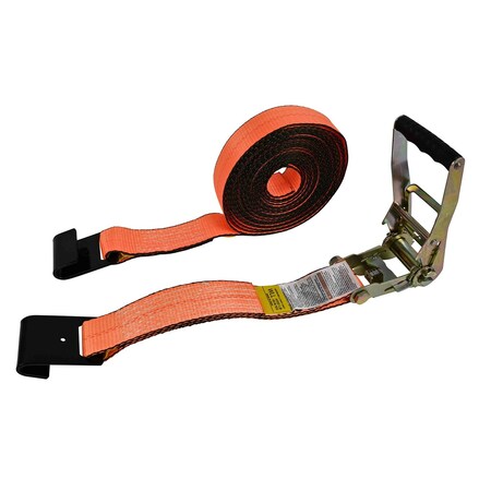 Mytee Products 2ft x 30ft Ratchet Tie Down Straps w/ Flat Hooks - 12,000 lbs RS230HD-OR