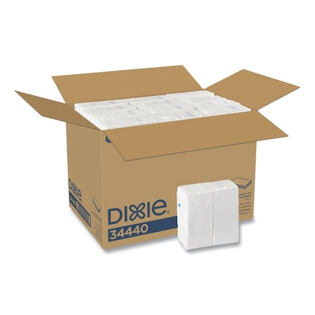 Dixie 1/8-Fold Dinner Napkin, 2-Ply, 16 x 15, White, PK3024 PK 34440