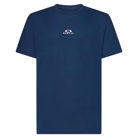 Oakley Bark New L Short Sleeve Men's Crew Neck Navy Tee Shirt 457131-6LEL
