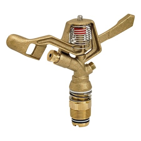Underhill 3/4'' MPT Full Circle Brass Impact Sprinkle, r 3/16'' Drive Nozzle, 1/8'' Close-in Nozzle SI075F