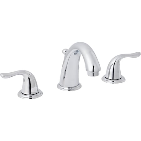 Home Impressions Polished Chrome 2-Handle Lever 6'' to 12'' Widespread Bathroom Faucet with Pop-Up FW610010CP-JPA1