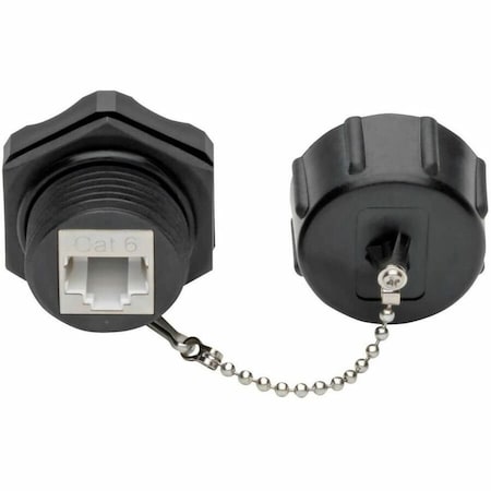 Tripp Lite KEYSTONE JACK CAT6/CAT5E, RJ45, SHIELDED, DUST CAP, INDUSTRIAL - 110 PUNCH DOWN, N206-KJ01-IND