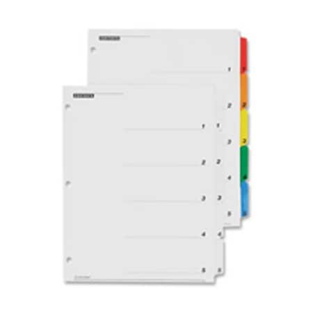 Cardinal Brands - Inc One Step Index System- Numbered 1-10- 10 Tabs- Multicolor CRD61018CB