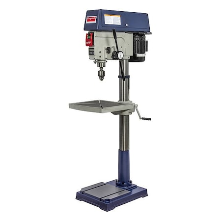 Dayton Floor Drill Press, Belt Drive, 120/240V AC V, 20 in Swing, 16 Speed 880GK6