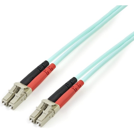 Startech.Com 3m 10ft LC/UPC to LC/UPC OM3 Multimode Fiber Optic Cable, Full Duplex 50/125m Zipcord Fiber A50FBLCLC3