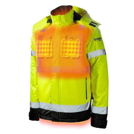 Gobi Heat Flash Men's Heated Hi-Vis Jacket, Yellow, M 723503